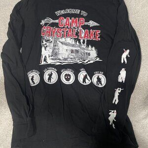 Friday the 13th Welcome to Crystal Lake T-shirt Jason Long Sleeve Black Small